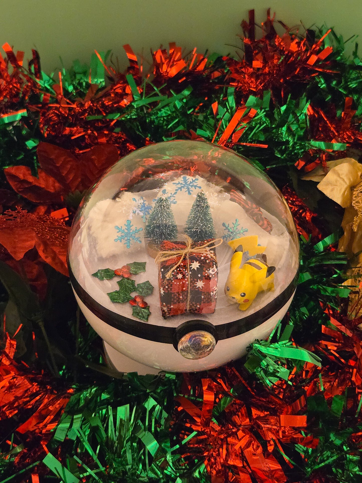 Christmas Pikachu Terrarium